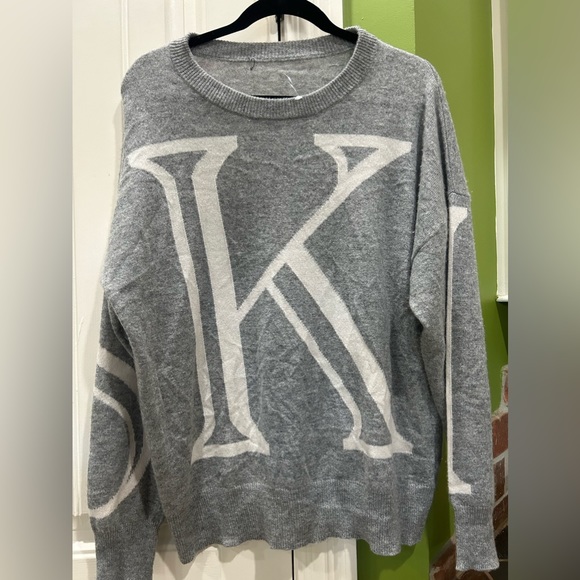 Rare New 360 Skull Traceable Cashmere Pullover Sweater Ski Gray L - Picture 3 of 5